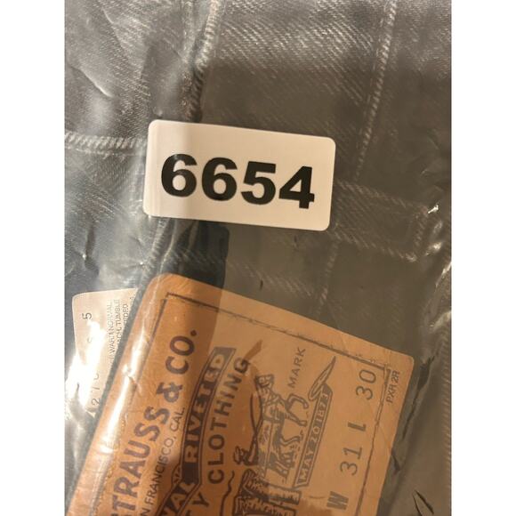 Levi's 550 Jeans Mens 31x30 Black Orange Tab Vintage 90s Made in USA Relaxed Fit - Picture 8 of 8